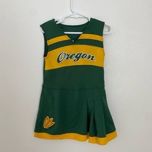 Toddler girl NFL Oregon Ducks cheerleader dress